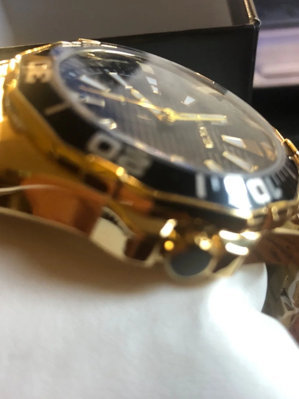 Invicta Pro Diver Meridian Men's Quartz Watch 46mm NIB Gold/Black